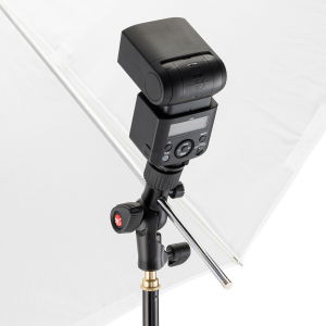 Manfrotto Smart Tilt suport umbrela cu patina pentru blitz [11]