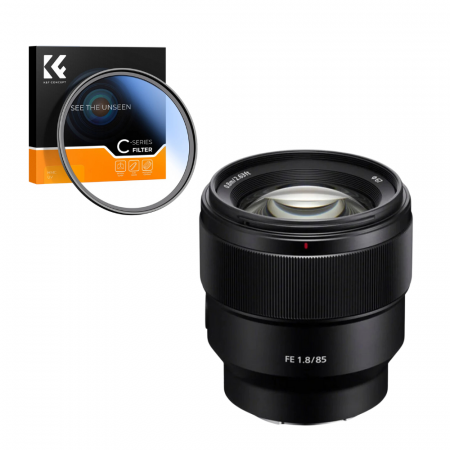 Obiective foto Mirrorless - Pachet Sony Obiectiv Foto Mirrorless 85mm F1.8 pentru Sony FE cu Filtru UV