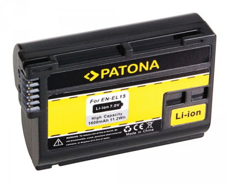 Patona Acumulator Replace Li-Ion pentru Nikon EN-EL15 1600mAh 7V [1]