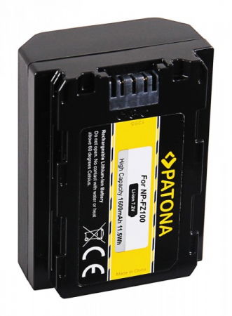 Patona Acumulator Replace Li-Ion pentru Sony NP-FZ100 1600mAh 7.2V [3]