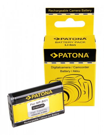 Acumulatori dedicati - Patona Acumulator replace pentru Sony NP-BX1 1000 mAh