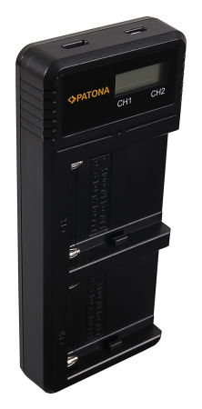 Patona Incarcator Dual cu LCD pentru Sony NP-F550 F750 F970 [2]