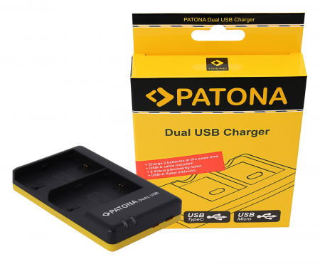Patona Incarcator dual rapid pentru Canon LP-E6 [2]