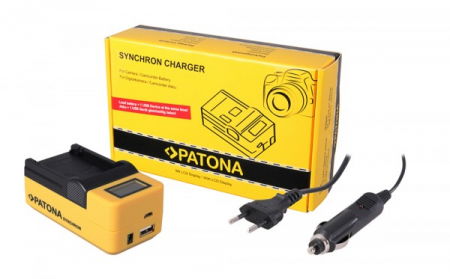 Incarcatoare dedicate - Patona Incarcator LCD Syncron USB pentru Sony NP-BX1