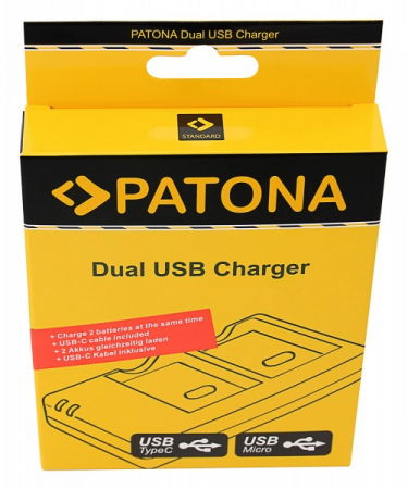 Patona Incarcator Rapid Dual USB pentru Sony NP-FW50 cu Cablu Micro USB [3]