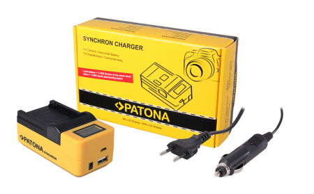 Incarcatoare dedicate - Patona incarcator synchron cu LCD pentru acumulatorin Nikon EN-EL 14