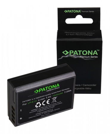 Acumulatori dedicati - Patona LP-E10 Premium Acumulator replace Canon EOS