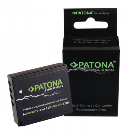 Acumulatori dedicati - Patona Premium Acumulator Replace Li-Ion pentru Fuji NP-W126 1140mAh 7.2V