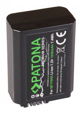 Patona Premium Acumulator Replace Li-Ion pentru Sony NP-FW50 1030mAh 7.2V [3]