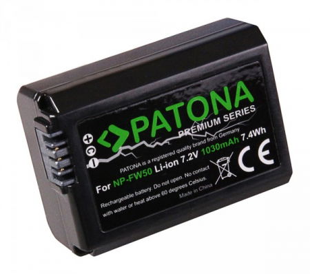 Patona Premium Acumulator Replace Li-Ion pentru Sony NP-FW50 1030mAh 7.2V [1]