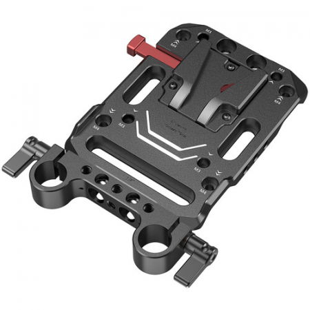 Camera Cage - Placa baterie SmallRig V-Lock cu adaptor tija LWS de 15 mm