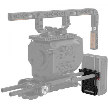 Placa baterie SmallRig V-Lock cu adaptor tija LWS de 15 mm [6]