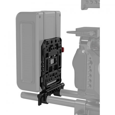 Placa baterie SmallRig V-Lock cu adaptor tija LWS de 15 mm [5]