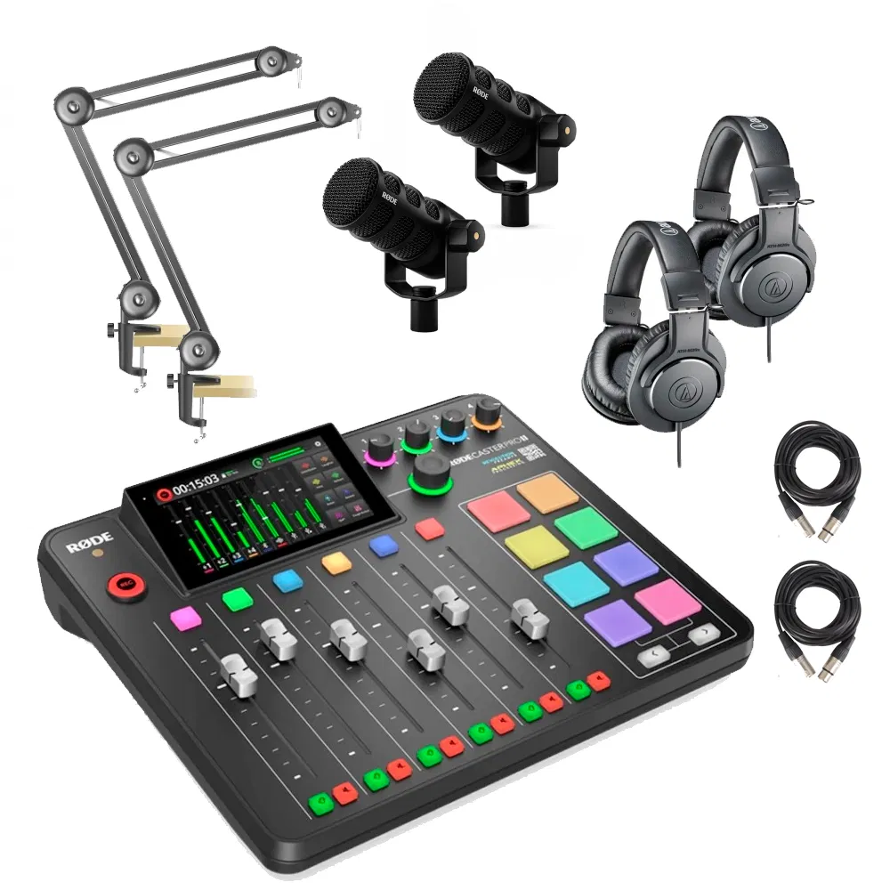 Microfoane - Rode Kit Podcast PodMic USB pentru 2 persoane