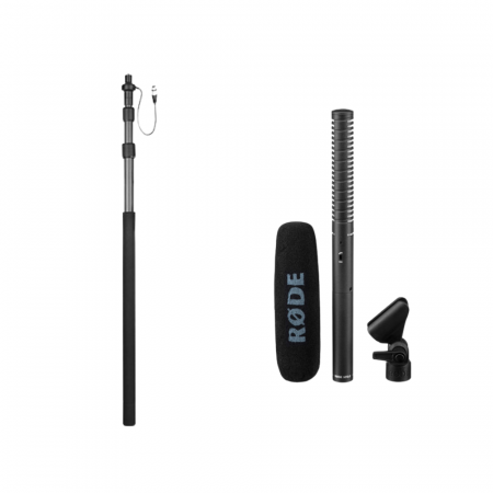 Microfoane - Rode NTG2 Microfon shotgun + Boompole carbon cu XLR