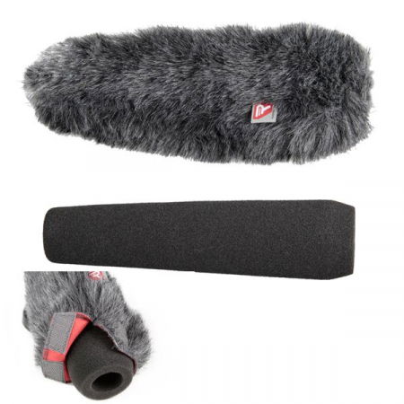 Protectii vant microfoane - Rycote blana protectie vant plus spuma pentru microfon tip shotgun 18cm SGM 19/22mm