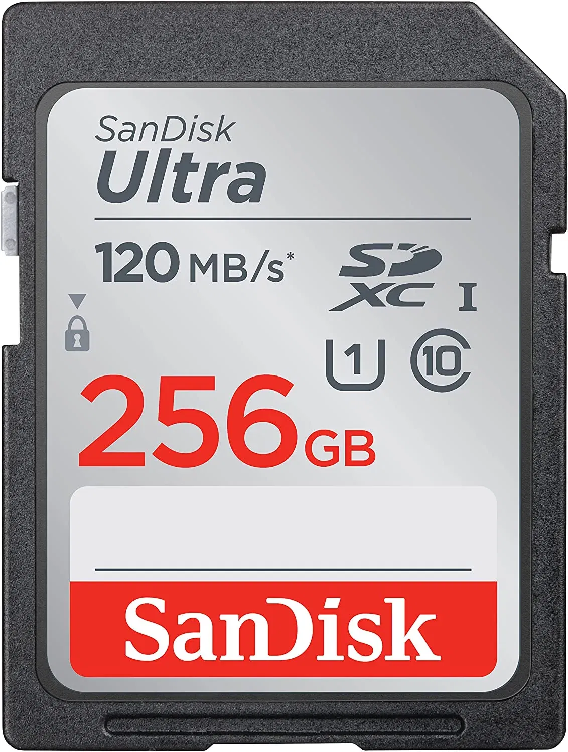 Medii de stocare - SanDisk  card de memorie 256GB Ultra SDXC UHS-I pana la 120MB s, C10, U1, Full HD, SD Card SDSDUN4-256G-GN6IN