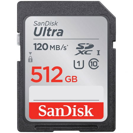 Medii de stocare - SanDisk card de memorie Ultra, 512GB, SDXC Memory Card 120MB/s