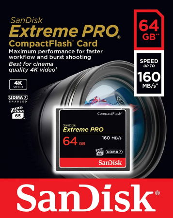 SanDisk Extreme PRO 64GB CF Card UDMA 7 160MB/s [1]