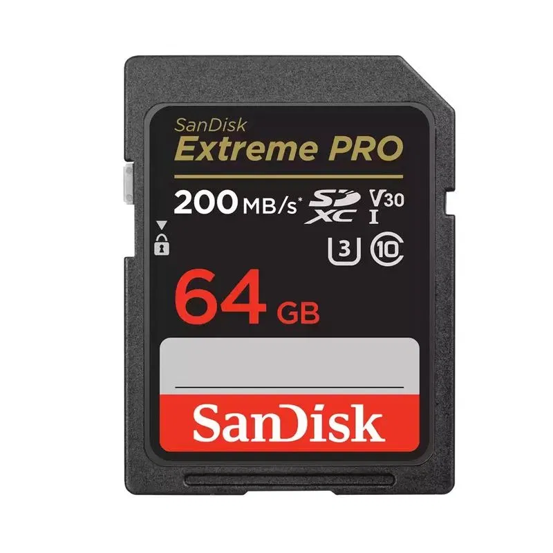 SanDisk Extreme PRO Card de Memorie SD 64GB SDXC UHS-I Class 10 U3 V30 + 2 Ani RescuePRO Deluxe [2]