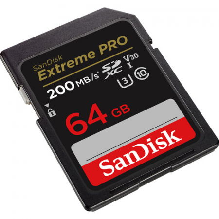 SanDisk Extreme PRO Card de Memorie SD 64GB SDXC UHS-I Class 10 U3 V30 + 2 Ani RescuePRO Deluxe [3]