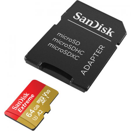 Sandisk Card memorie microSD 64GB de 160MB/s V30 microSDXC UHS-I [2]