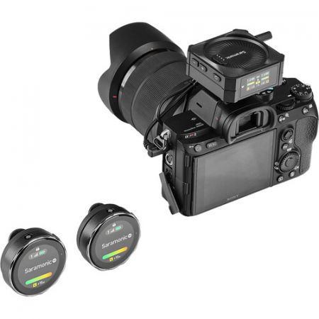 Saramonic Blink Me Sistem de microfon wireless cu clips pentru 2 persoane [1]