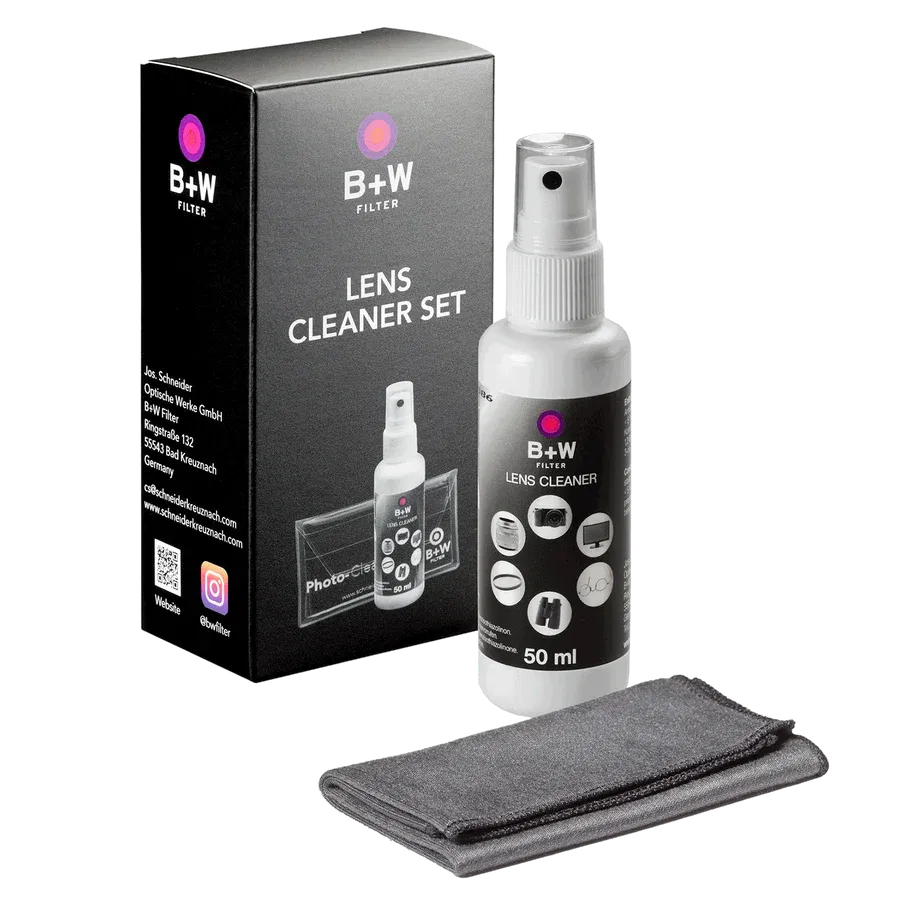 Curatare aparate si obiective - Schneider B+W Kit solutie de curatare + microfibra