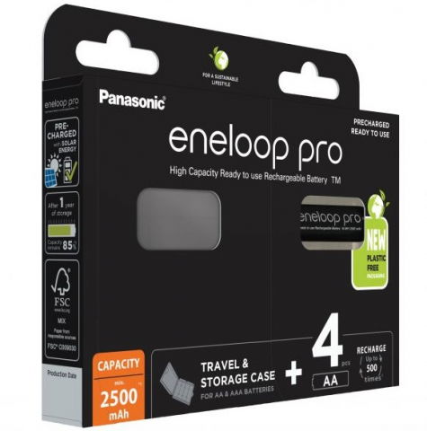 Acumulatori si incarcatoare AA/AAA - Set 4 Acumulatori AA Eneloop Pro 2500MAh 1,2V Ni-MH