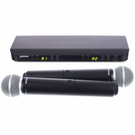 Microfoane - Shure BLX288/SM58 sistem dublu de microfoane wireless