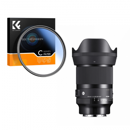 Obiective Foto Video - Sigma 35mm f1.4 Art II Obiectiv foto mirrorless Panasonic L cu filtru