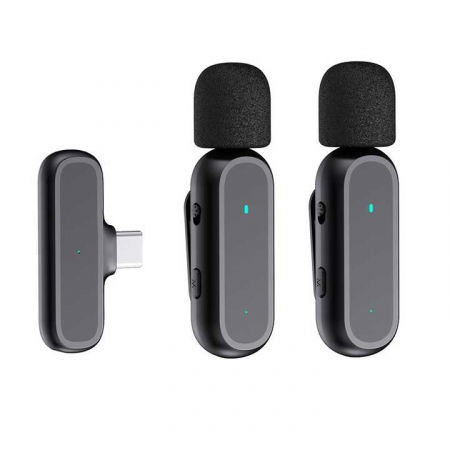 Sistem de microfon wireless dual ultracompact pentru android / iOS (USB-C) [1]