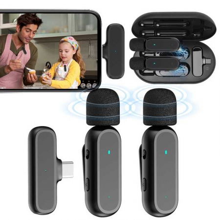 Sistem de microfon wireless dual ultracompact pentru android / iOS (USB-C) [2]