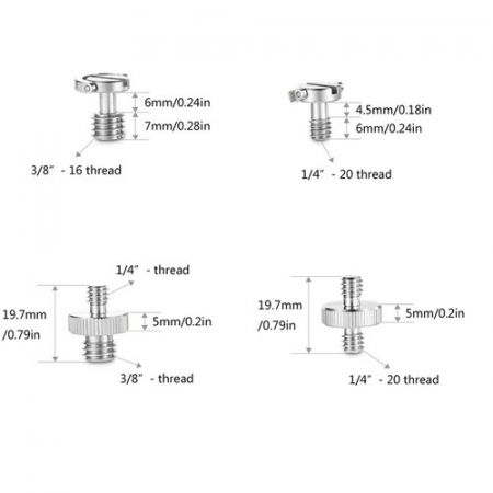SmallRig 1074 Pachet de adaptoare pentru suruburi si filet [1]