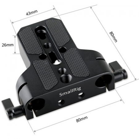 Smallrig 1674 Placa de baza cu clema pentru tija LWS de 15 mm [3]