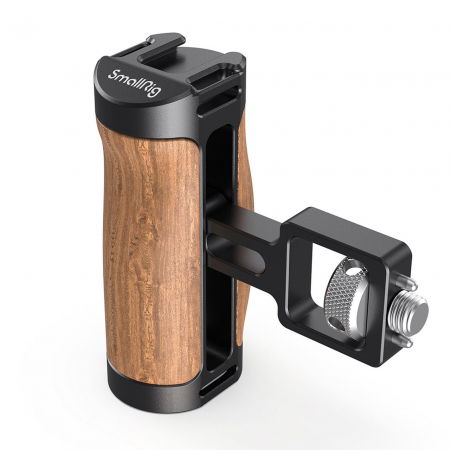 Camera Cage - Smallrig 2914 Wooden Mini Side Handle cu Arri Style Mount