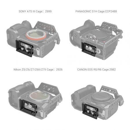 Smallrig 3154 Placa de eliberare rapida Arca-swiss pentru DJI RS 2 / RSC 2 / RS 3 / RS 3 Pro [1]