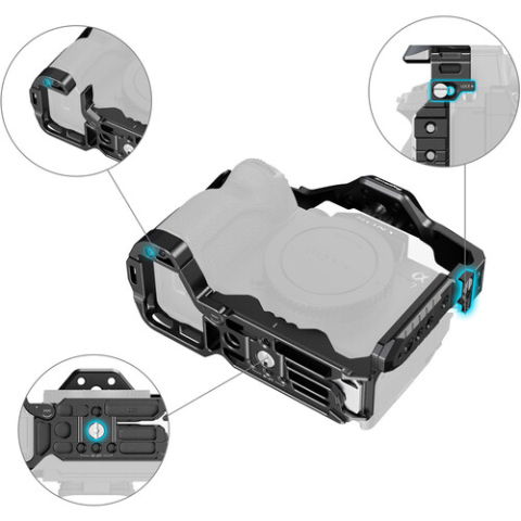 SmallRig 3667 Full Cage pentru Sony Alpha 7 IV/Alpha 7S III/Alpha 1Alpha 7R V [4]