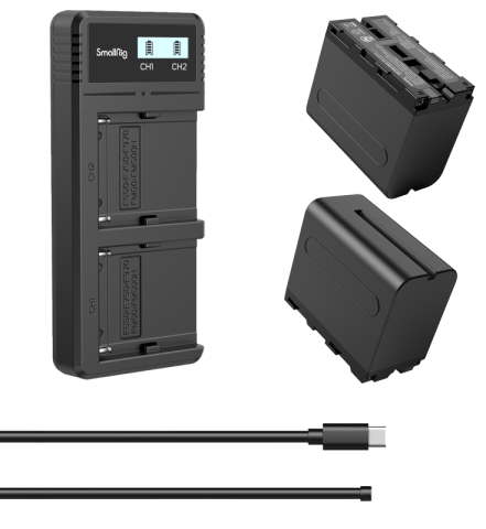 Accesorii aparate foto - Smallrig 3823 NP-F970 Battery & Charger Kit