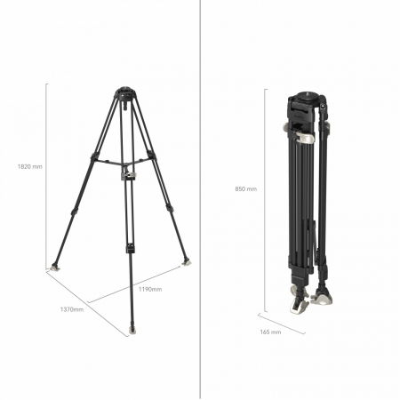 SmallRig 4167 FreeBlazer Trepied video heavy-duty carbon [1]