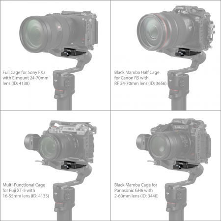 SmallRig 4195 Mount Plate Arca-Swiss pentru DJI RS 3 Mini [5]