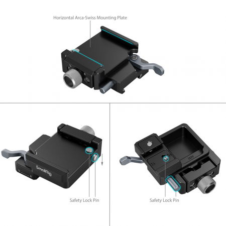 SmallRig 4195 Mount Plate Arca-Swiss pentru DJI RS 3 Mini [2]