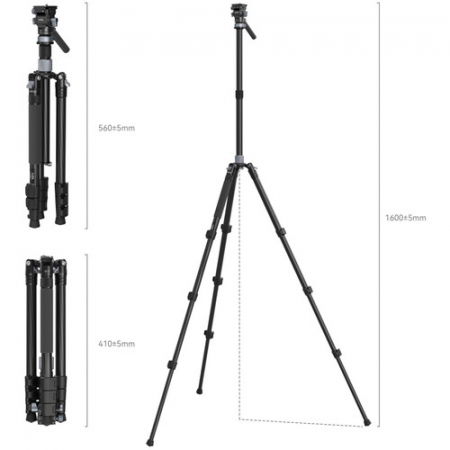 SmallRig 4221 Trepied Video din carbon 2-in1 (se transforma in monopied) [2]