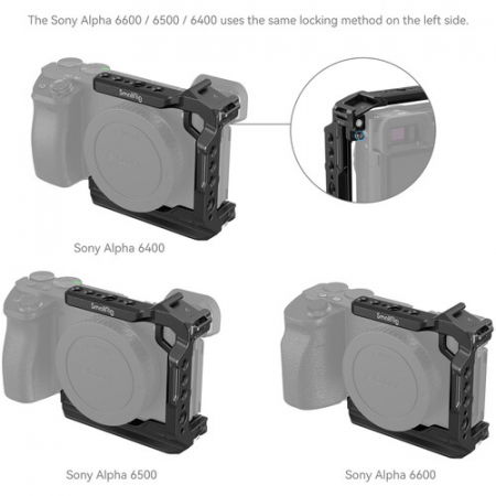 SmallRig 4337 Half Cage pentru Sony Alpha 6700 / 6600 / 6500 / 6400 [4]