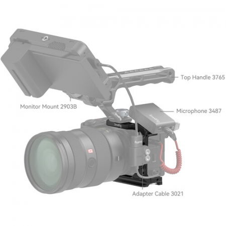 SmallRig 4337 Half Cage pentru Sony Alpha 6700 / 6600 / 6500 / 6400 [6]