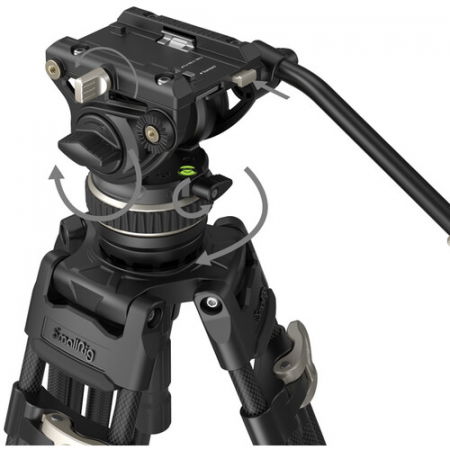 SmallRig AD-100 FreeBlazer Kit trepied video cu cap fluid heavy-duty carbon [3]