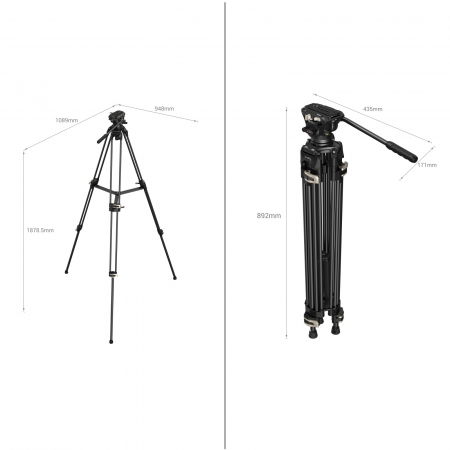 SmallRig AD-01 3751 Trepied Video Fluid [6]
