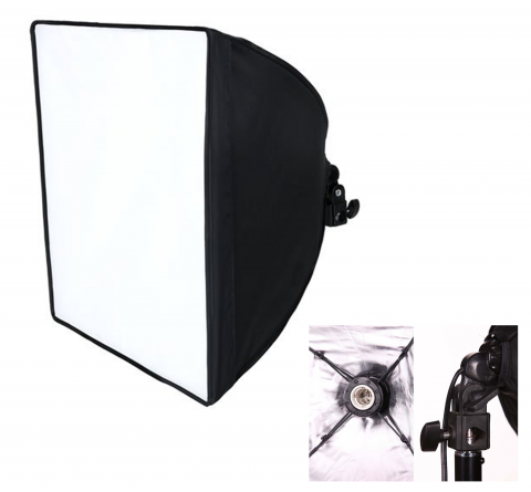 Lumini foto-video - Softbox 50x70cm cu fasung E27 incorporat