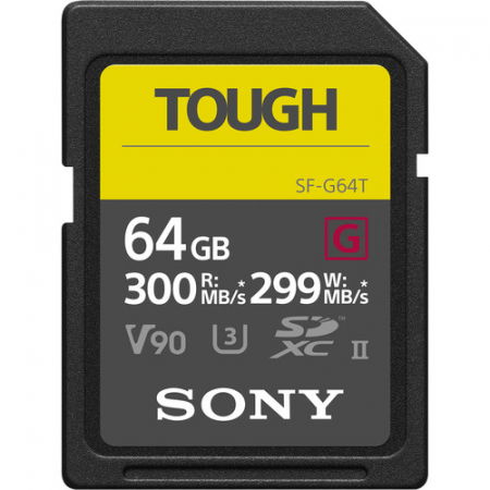 Medii de stocare - Sony SF-G TOUGH SDXC 64GB Card de Memorie UHS-II Class 10 300MB/s