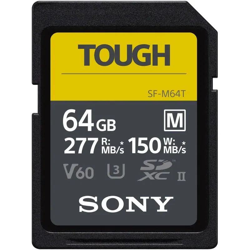 Medii de stocare - Sony 64GB SF-M Tough UHS-II SDXC R277/W150 Card de memorie